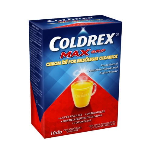 Coldrex Maxgrip Citrom ízű por belsőleges oldathoz 10x