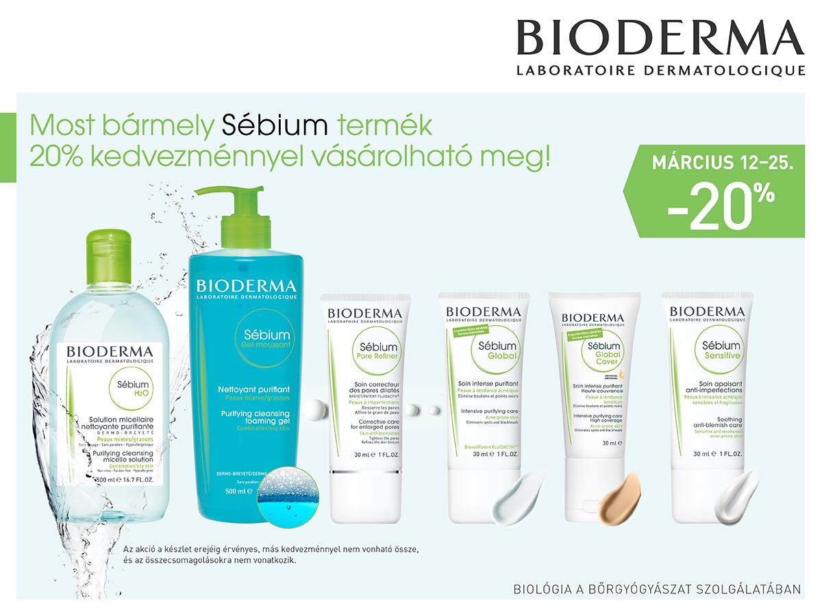 Bioderma Sébium akció -20%