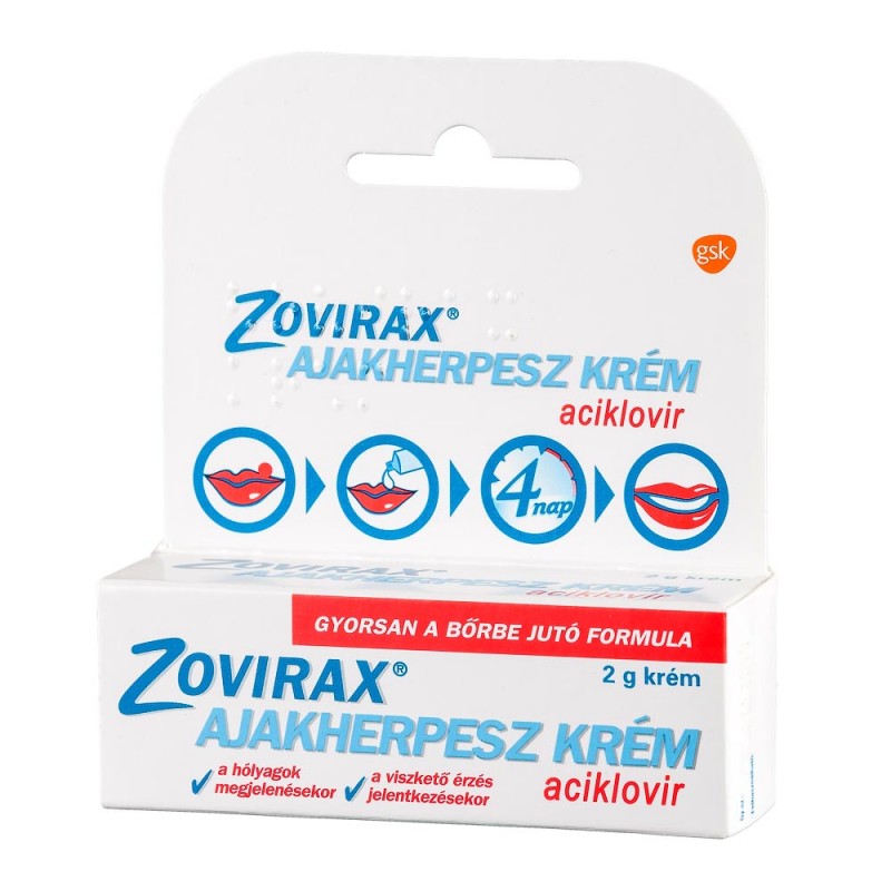 Zovirax ajakherpesz krém 2g