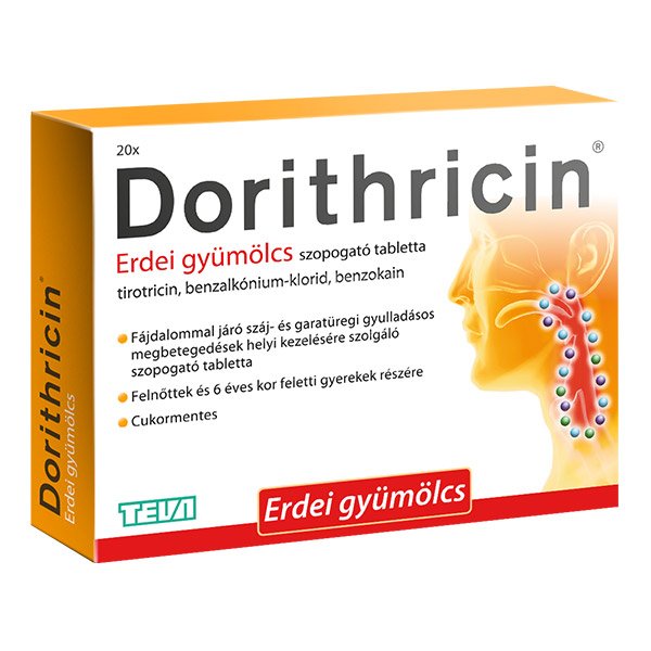 Dorithricin® Erdei gyümölcs szopogató tabletta 20 db