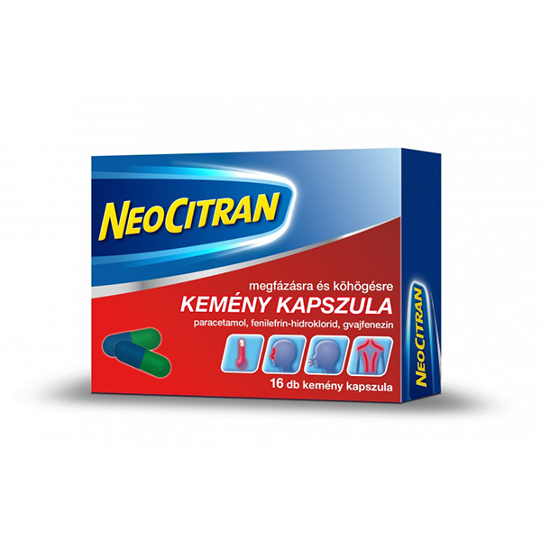 Neocitran kemény kapszula 16 db megfázásra és köhögésre