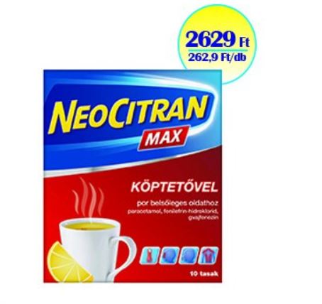 NEO CITRAN MAX KÖPTETŐVEL POR BELSŐLEGES OLDATHOZ 10x