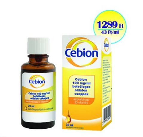 CEBION 100 MG/ML BELSŐLEGES OLDATOS CSEPPEK