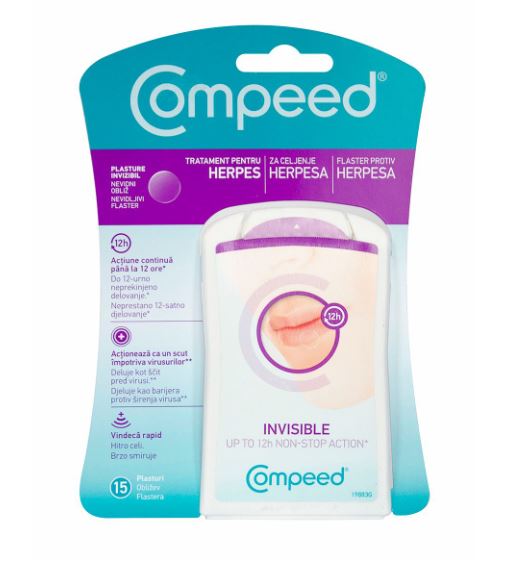 Compeed Herpesztapasz 15 db áttetsző tapasz