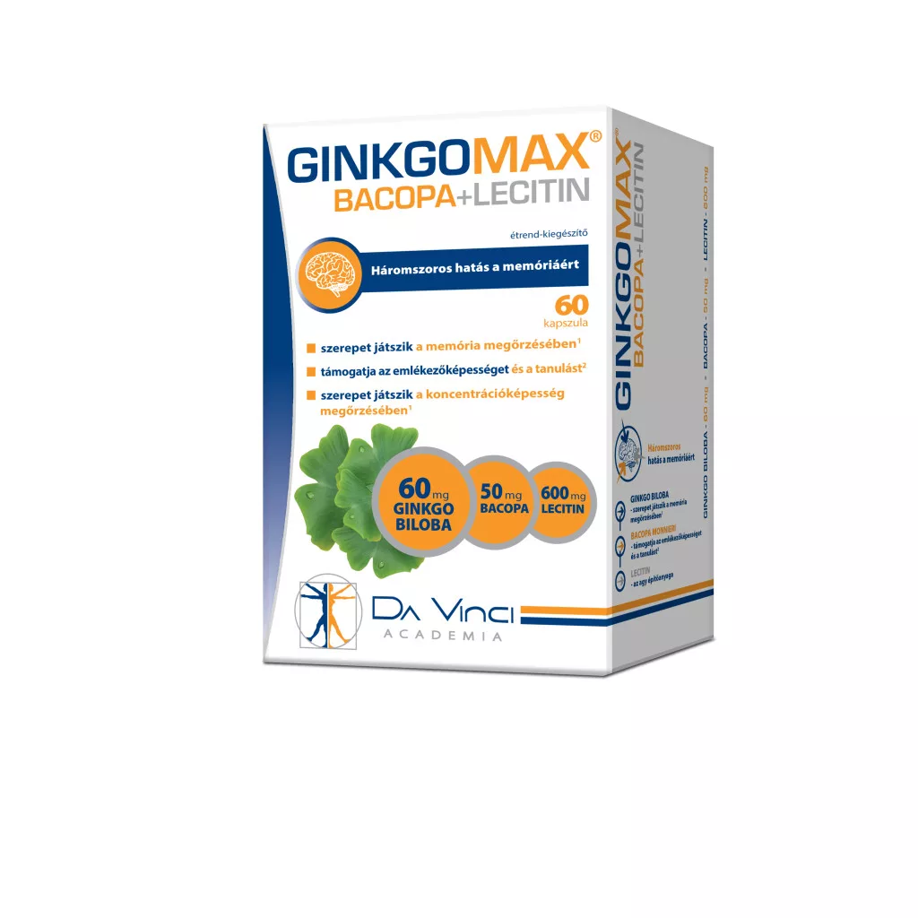 GinkgoMax + Bacopa + Lecitin kapszula